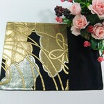 【(16)1605】44.5cm/金糸銀糸雲文様/ランチョンマット・花瓶敷