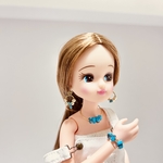 リカちゃん　アクセサリー　ターコイズ　4点セット　ピアス　ネックレス　バングル　小物　⑦