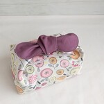 丸いリボンのお弁当包み（ご希望サイズ）【メルヘンフラワー】