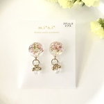 フラワービジューピアス｜アリッサム