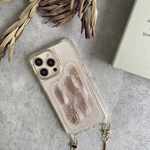 【iPhone14対応!!】ニュアンスデザインケース《クーシュbrown》iPhone14/iPhone14pro/13/iPhone12等全機種対応 /ショルダーストラップ全23色