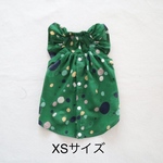 [犬服] XSサイズ 完成品 チワワ　　　　　　　　　　　まんまる しゃぼん玉風 キャミソール ワンピース 背中開き バックオープン