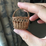 ミニチュア　アンティークパニエ