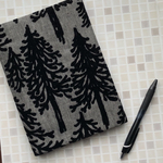 new! metsä  A5  ノート カバー  （カバーのみ）　ミナペルホネン の 刺繍生地　メッツァ　②