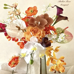 🍀オーダーブーケL受付ページ💐ブートニア付き✨ウェディングブーケ　アーティフィシャルフラワー　アーティフィシャルフラワーブーケ　ブライダルブーケ　前撮り