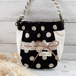 消臭マナーポーチ　ドットブラック