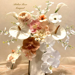 🍀オーダーブーケM受付ページ💐ブートニア付き✨ウェディングブーケ　アーティフィシャルフラワー　アーティフィシャルフラワーブーケ　ブライダルブーケ　前撮り