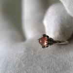 アイオライト１０　レクタングルNew S925WGシンプルデザインリング❀