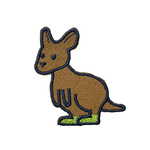 刺繡ワッペン　生き物【ワラビー】