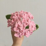 糸で編んだアジサイ カギ編み 手編み 一輪挿し
