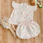  baby✭フリル袖　甚平✭花火　