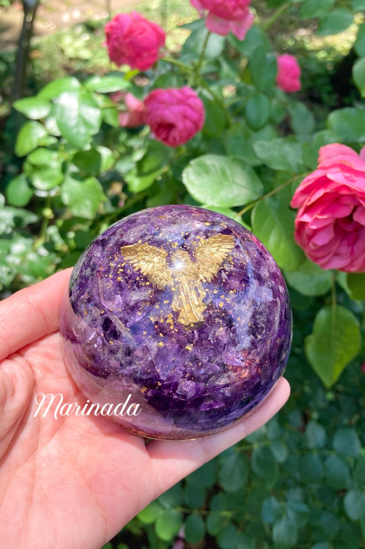 神性を開く 大天使ジェレミエル オルゴナイト アメジスト