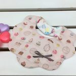 作品3点以上ご注文で送料無料!ふわふわ   もくもく ガーゼスタイ YUWA マカロン