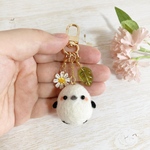 ✿人気商品✿ ♡ちびころ シマエナガちゃんといっしょ♡ ちびころことりーズシリーズ 羊毛フェルト チャーム キーホルダー wool needle felting felted animal bird
