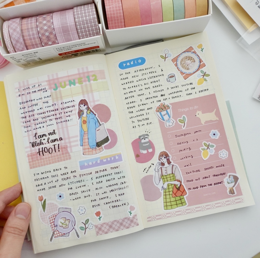 お裾分けシールセット（no.8）Sticker Set - Asannu Shop