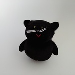 ぽってり黒猫の小さなぬいぐるみ　④