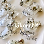 Dalmatian crush hair clip