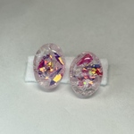  サマーピンク クリアピアス レジン