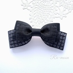 ✳︎summer black✳︎大人可愛いリボンバレッタ