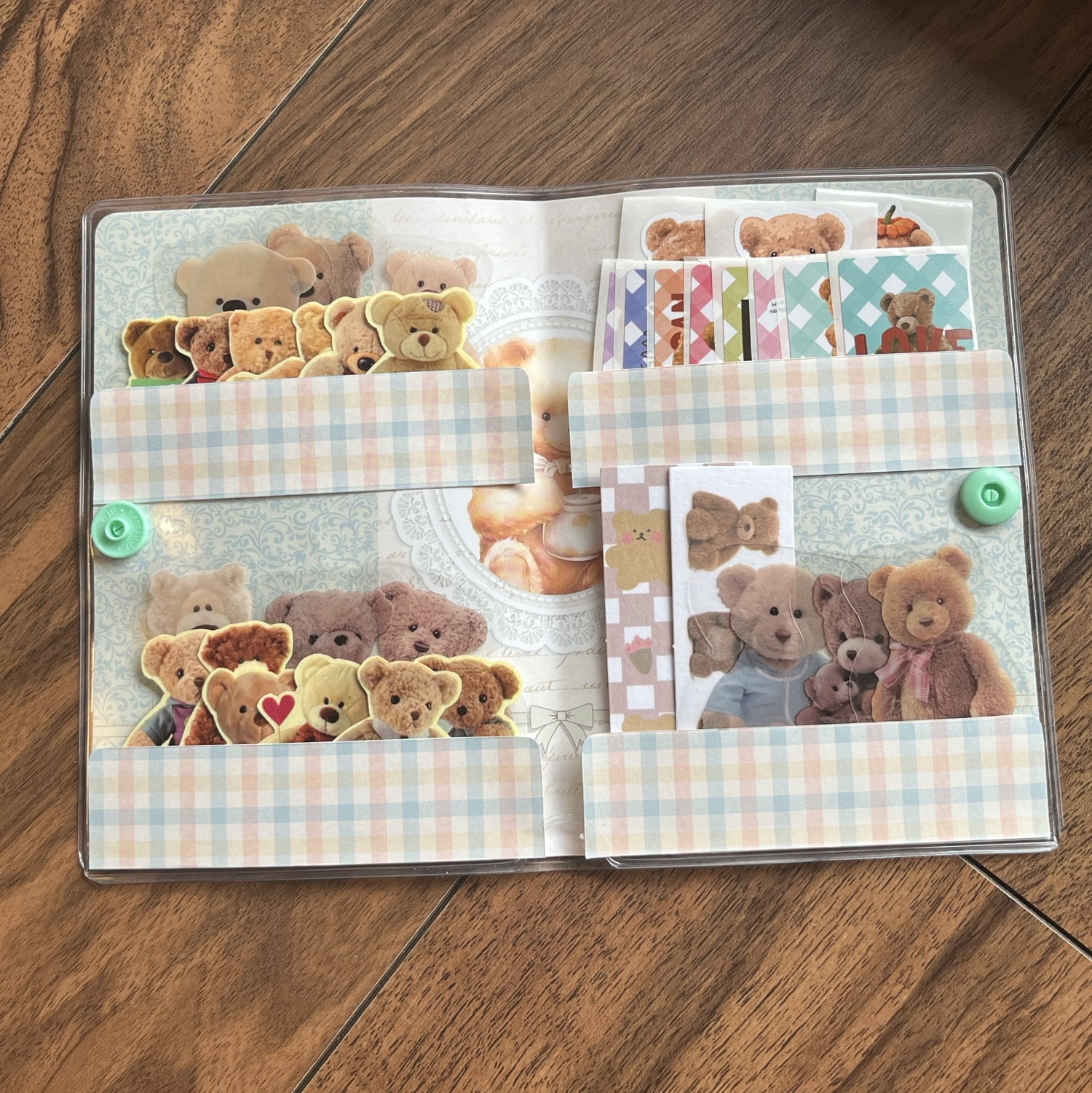 470】おすそ分けファイル 収納ファイル シール収納 くまちゃん尽くし②