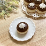 ミニチュアスイーツ　ホイップクリームドーナツ