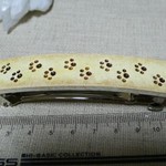 アンティーク風足跡模様のバレッタ（10㎝金具）