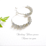 ＊残り1点＊labradorite  hoop