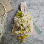 【summer SALE】Swag bouquet＜vert citron＞＊スワッグ＊夏＊壁掛け＊プリザーブドフラワー＊お花＊ギフト＊記念日＊結婚祝い＊お誕生日祝い＊紫陽花＊玄関