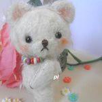 pi's bear  ミニテディベア　ホワイト　ほっぺちゃん　111