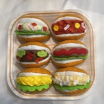 値下げ！フェルトおままごとロールサンド6個セットNo.13