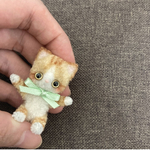 二足歩行　茶白トラ猫ちゃん　モールベア  モールアート