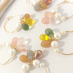 🫧ころりんガラスドロップピアス🫧