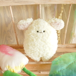 んぱのもりの妖精　白きなこお耳ピンク　ぬいぐるみ　01