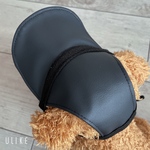犬の帽子 小型犬用 フェイクレザーブラック