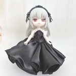 エレガントレース_ブラック_プリンセスドレス【オビツ11/10cmサイズwoman,girlサイズ】