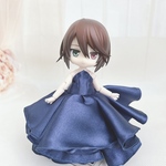 プリンセスレース_ロイヤルブルー_プリンセスドレス【ねんどろいどwoman,girl,オビツ11サイズ】