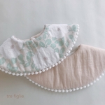 まんまるbib＊白いお花