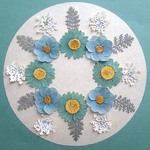 押し花セットS＜組み立てのお花＆レースフラワー＆シルバーレース＞