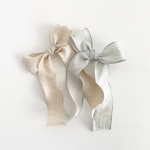 ［単品］"beige"Chiffon ribbon clip
