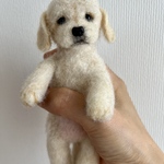 羊毛フェルト　ラブラドールレトリバーのパピー
