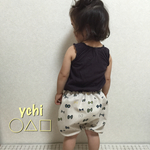 natural 北欧 リボン♡ちょうちょのふんわりかぼちゃパンツ