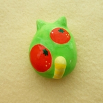 猫マグネット　空想猫🍊伊予柑さん　石粉粘土