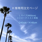 Ｋ様専用注文ページ・Ｌサイズ・シャビーテイスト背板・D40cm(別注)・H 40cm(白)わんちゃん撮影用折り畳みベンチ