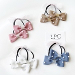 ミニパール　ヘアゴム【2個セット】【4colors】