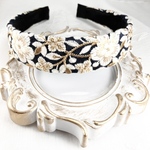 1000円 SALE 7/2まで ☆インド刺繍リボン カチューシャ　No.175