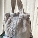 ふんわりヌビバッグ　グレー