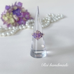 紫陽花のフリーリング　ゴールド（送料無料）