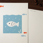 ポストカード＊夢みる魚　同柄5枚セット