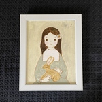 原画「うさぎと少女」