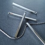 [2pcs] オールステンレス製 スティックパーツ 約2mmx約30mm サージカル ステンレス  シルバー 無メッキ 金属アレルギー対応